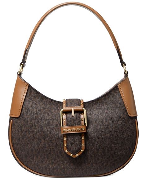 michael michael kors lillian signature logo shoulder bag